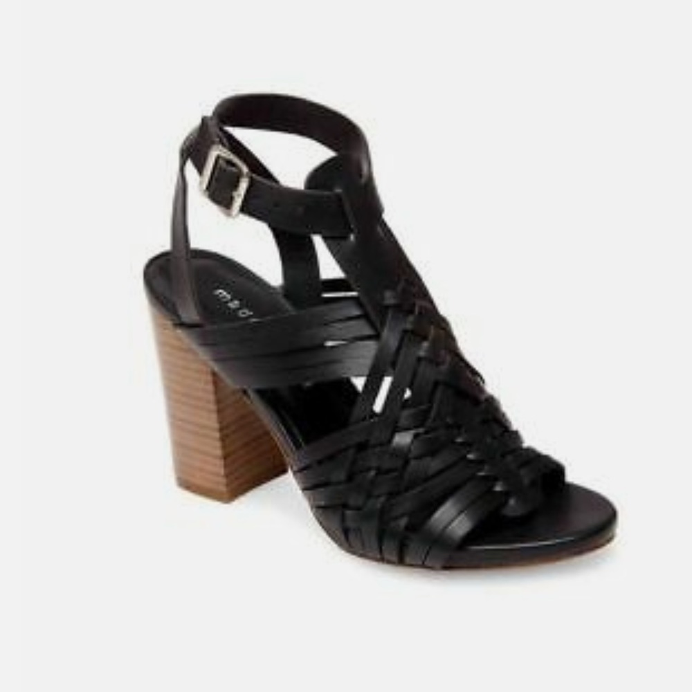 Madden Girl. Black Ransley gladiator heels. Only worn once!